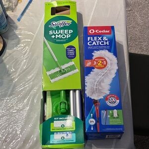 Swiffer Sweep + Mop Kit - Bright Green and Silver